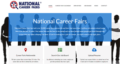 Desktop Screenshot of nationalcareerfairs.com