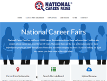 Tablet Screenshot of nationalcareerfairs.com